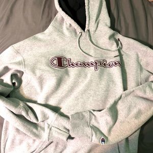 Grey XL champion hoodie